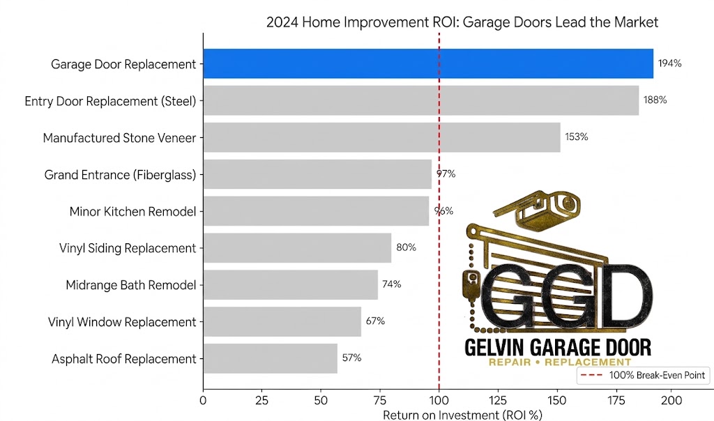 Info Graph on Garage Door Replacement Vs Other Home Repairs